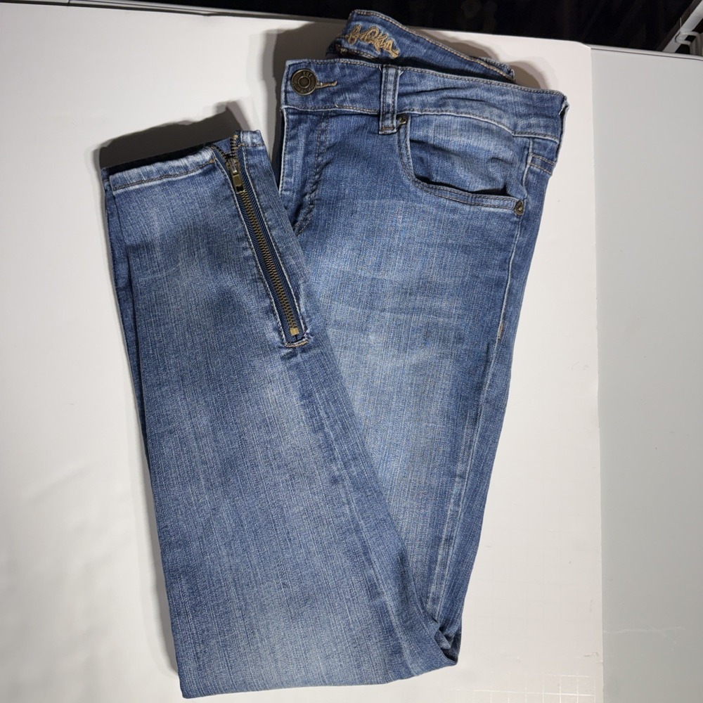 KUT from the Kloth Jeans WMS 8/26 W/ankle Zipper Y2K Med/light Wash Ankle Skinny